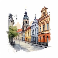 Naklejka premium the AI Image Generator, Artwork Boleslawiec, Dolnoslaskie Poland