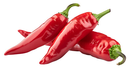 Red chili peppers Anaheim isolated on a white background