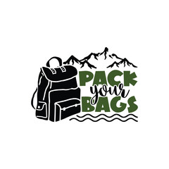 Camping, Camping typo, Typography, Adventure, Adventure Typography, Camp Squad, 