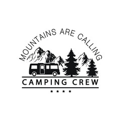 Fototapeta premium Camping, Camping typo, Typography, Adventure, Adventure Typography, Camp Squad, 