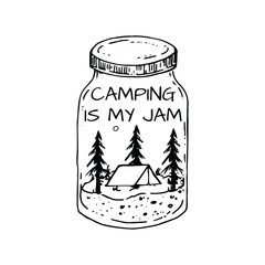 Camping, Camping typo, Typography, Adventure, Adventure Typography, Camp Squad, 