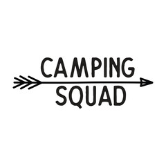 Camping, Camping typo, Typography, Adventure, Adventure Typography, Camp Squad, 