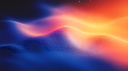Abstract waves of color blending in a smooth gradient.