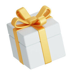 Golden gift 3D Icon