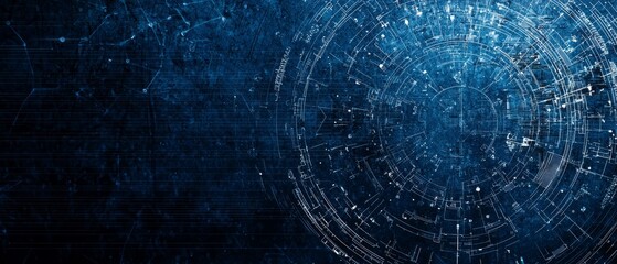 Blueprint for futuristic tech, Generative AI