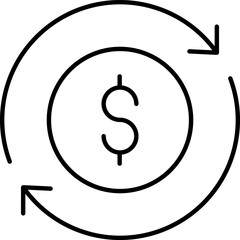 roi icon vector transparent background