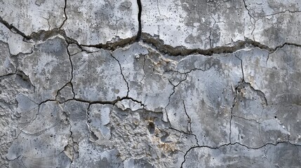 Fototapeta premium Cracked and Weathered Concrete Wall Texture