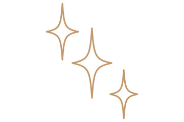 sparkling line icon vector design in trendy style