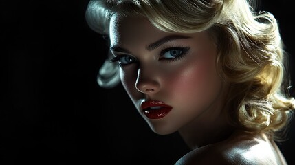 Fototapeta premium Blond femme fatale