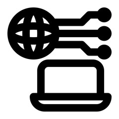 geographic, information system, geography, system, gis, computer, geoinformatics outline icon