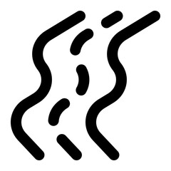 river, waterways, nature, water, watercourse, geography, geographic outline icon