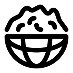 soil, land, earth, clay, loam, geography, geographic outline icon