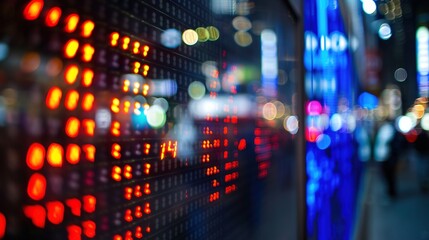 The Dynamic Background of Electronic Stock Exchange Business: A Hub of Financial Transactions and Market Dynamics.