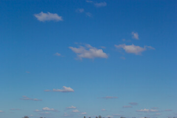 Clouds in the blue sky Panoramic image texture background graphic resources design Meteorology, heaven hope peace concept