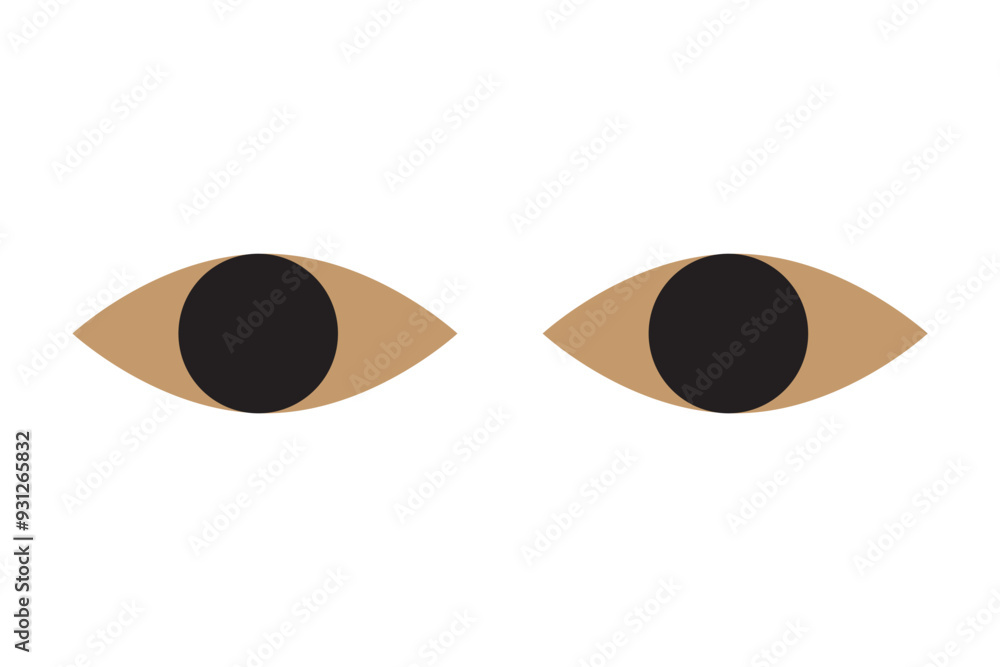 Poster eye password hidden view private vector icon. hidden eye password look web icon design