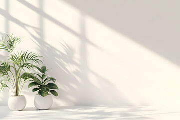 modern minimalist white wall background