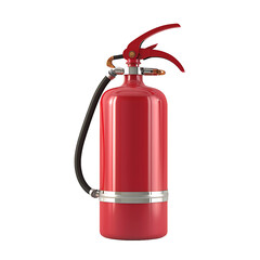 Obraz premium 3d fire extinguisher icon on transparent background