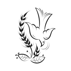 Christian Art. Christian symbol for print or use as poster, card, flyer Tattoo or T Shirt