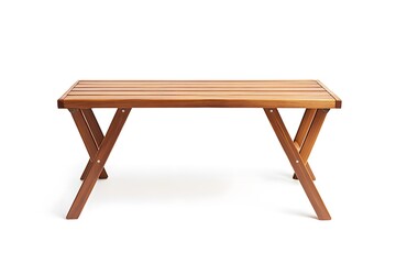 Antique brown wooden chair isolated on white background