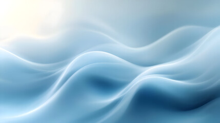 Obraz premium Soft blue waves create a soothing, abstract background effect.