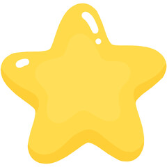 golden star on white background