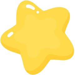 illustration of a star on a white background