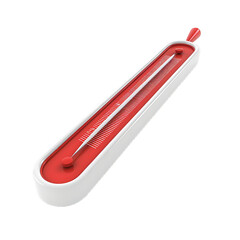 Obraz premium Thermometer 3d icon on transparent background