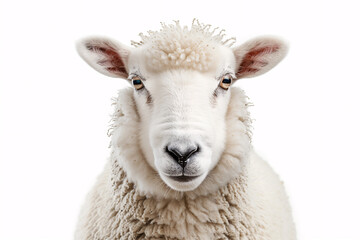 Fototapeta premium sheep isolated on white background