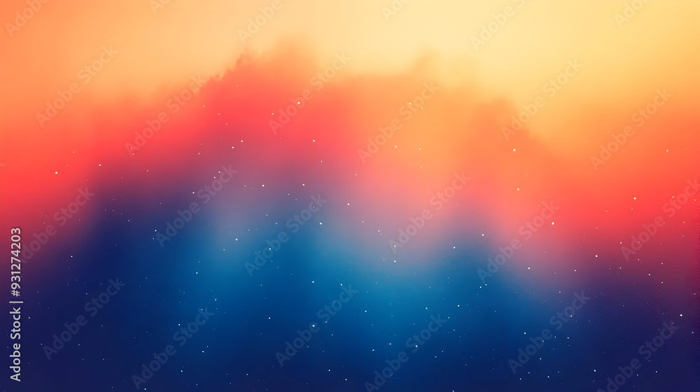 Canvas Prints Soft gradient colors blend in a dreamy landscape.