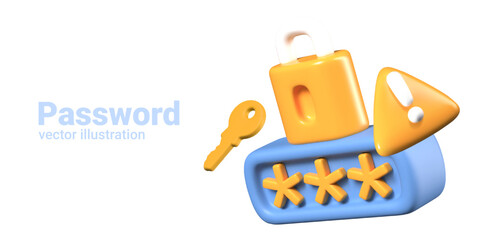Set of elements for advertising systems with password. Digital protection