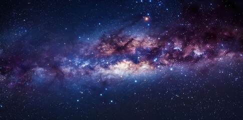 Milky Way Galaxy in Night Sky