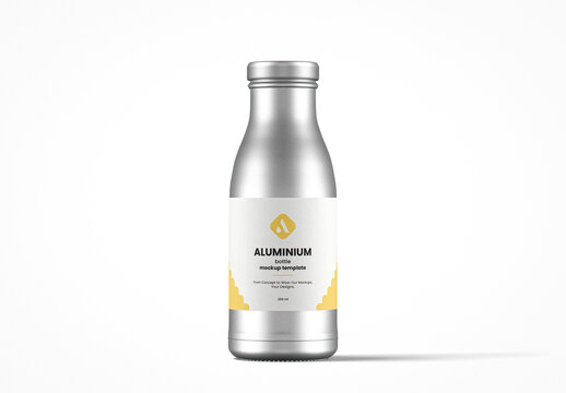 Aluminum Frescor Bottle Mockup