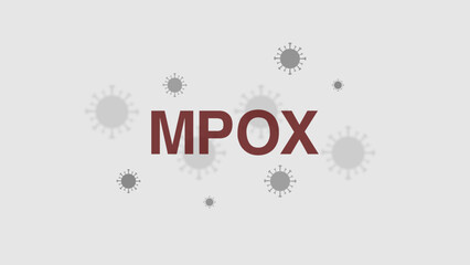 Mpox virus vector illustration