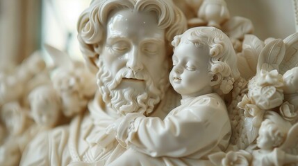 Fototapeta premium Sacrifice: Putting the needs of family members before one’s own, often through acts of selflessness and devotion to support and care for them. 