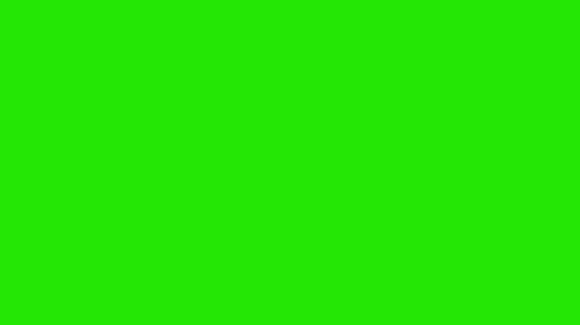 shoot gun fire sparks with isolated green screen transparent background