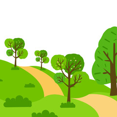 Hills Trees Landscape