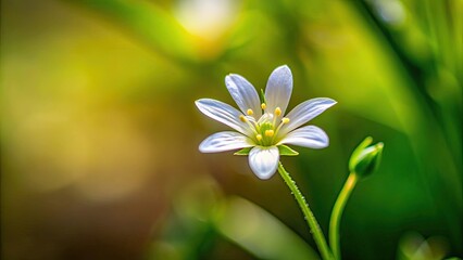 Pequena flor branca delicada em destaque na natureza, flor, branca, pequena, beleza, natureza, delicada, planta, petala