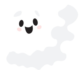 Halloween Cute Ghost Illustration