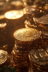 Stacked Bitcoins