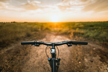 Naklejka premium Summer Evening Ride Amidst Nature Beauty