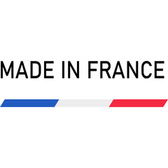 Made in France, French Quality, France Flag , French Product Emblem. Vector Flat Icon Label