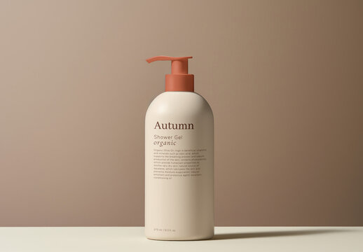 Product Packaging Pump Bottle Mockup With Generative AI