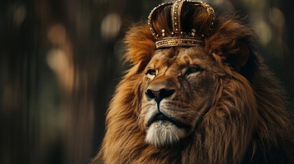 Fototapeta premium Majestic Lion King