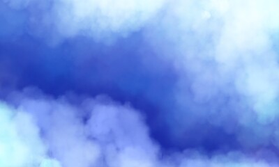 Blue watercolor painting background illustration 
