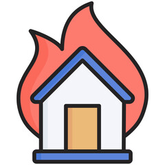 House On Fire Icon
