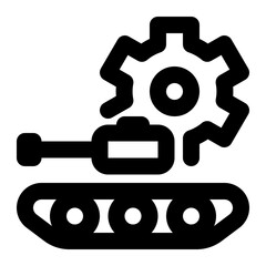 military engineering, tank, military, weapon, engineering, combat engineering outline icon