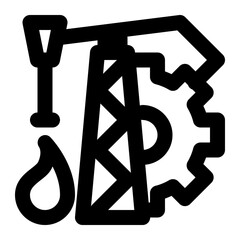 petroleum engineering, oil rig, petroleum, oil, engineering, oil drilling outline icon