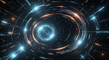 Obraz premium fractal burst background