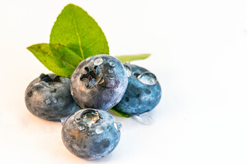 Macro photo of blueberries.Original color.antioxidant healthy food superfood