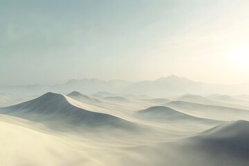 Fototapeta na wymiar Sand dune landscape in California desert with yellow sand under a hot sun